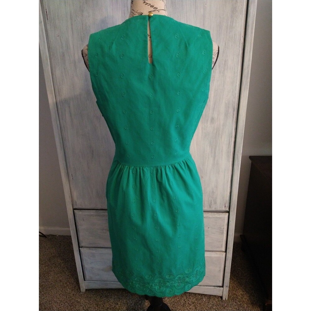 Vineyard vines embroidered dress size 4 Beachy Summer Classic sleeveless green - Picture 7 of 12